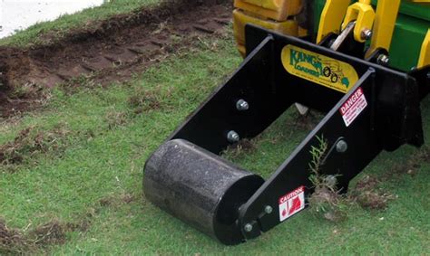 sod cutter skid steer|mini turf cutter attachment.